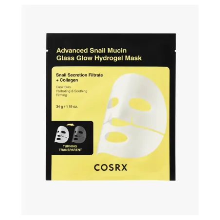 Cosrx Advanced Snail Mucin Glass Glow Hydrogel Mask 1 Unidad