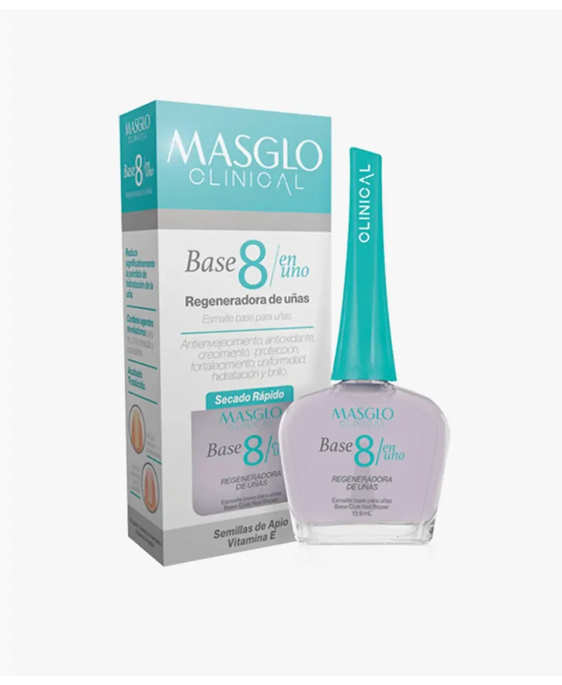 Masglo Esmalte de Uñas Base 8 En 1 13.5 ml