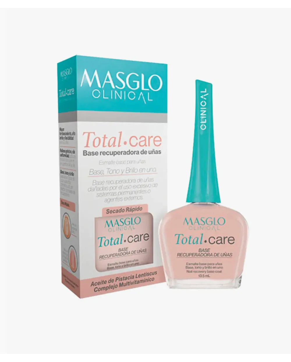 Masglo Esmalte de Uñas Total Care Nude 13.5 ml