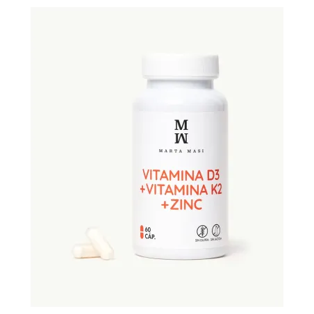 Marta Masi Vitamina D3 + K2 + Zinc 60 cápsulas