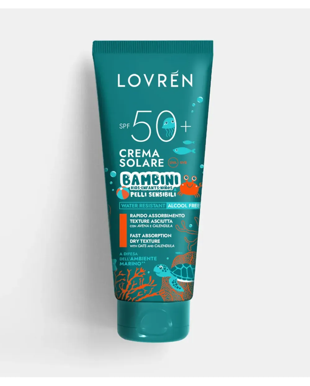 Lovrén Solaire Crema Solar SPF50+ Niños e Pieles Sensibles 200 ml