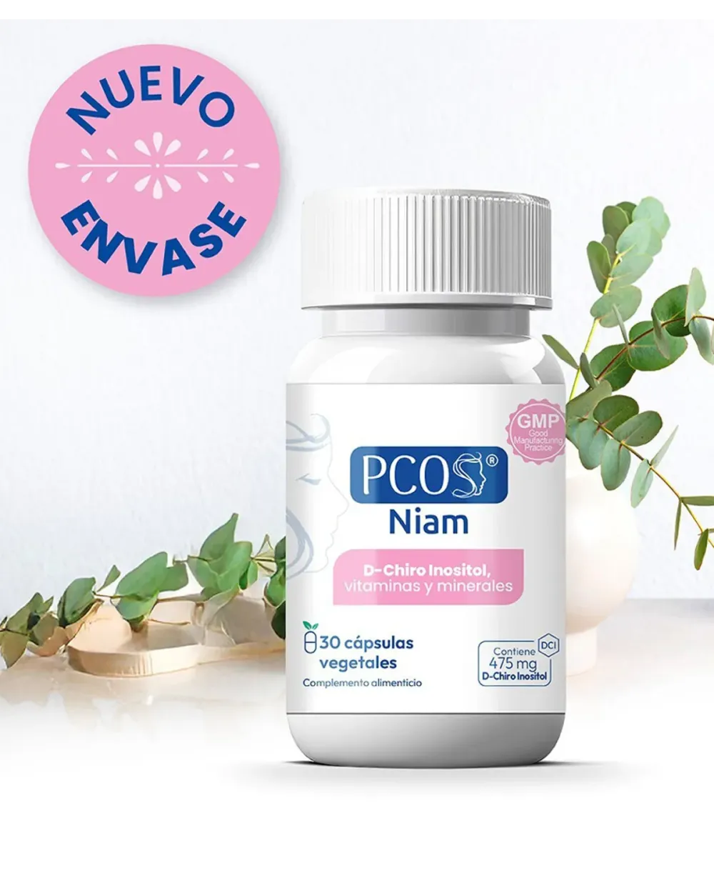 PCOS Niam Ovarios Poliquísticos 30 Cápsulas