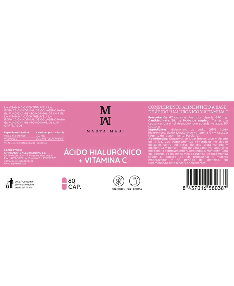 Marta Masi Ácido Hialurónico y Vitamina C