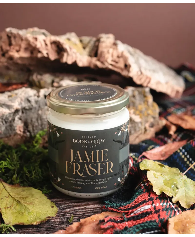 Book & Glow Jamie Fraser - Vela de Soja Vegana