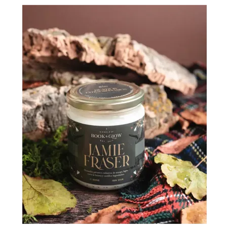 Book & Glow Jamie Fraser - Vela de Soja Vegana