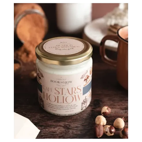 Book & Glow Café en Stars Hollow - Vela de Soja Vegana