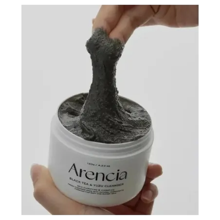 Arencia Black Tea & Yuzu Rice Mochi Cleanser Brightening and Cleansing Face Wash 120g