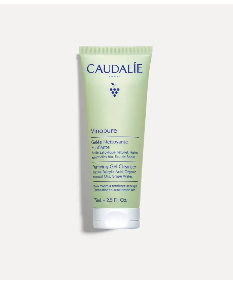 Caudalie Vinopure Gelatina Limpiadora Purificante con Acido Salicílico 75 ml