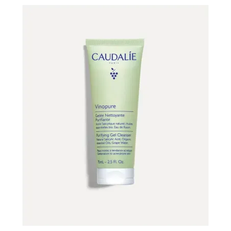 Caudalie Vinopure Gelatina Limpiadora Purificante con Acido Salicílico 75 ml