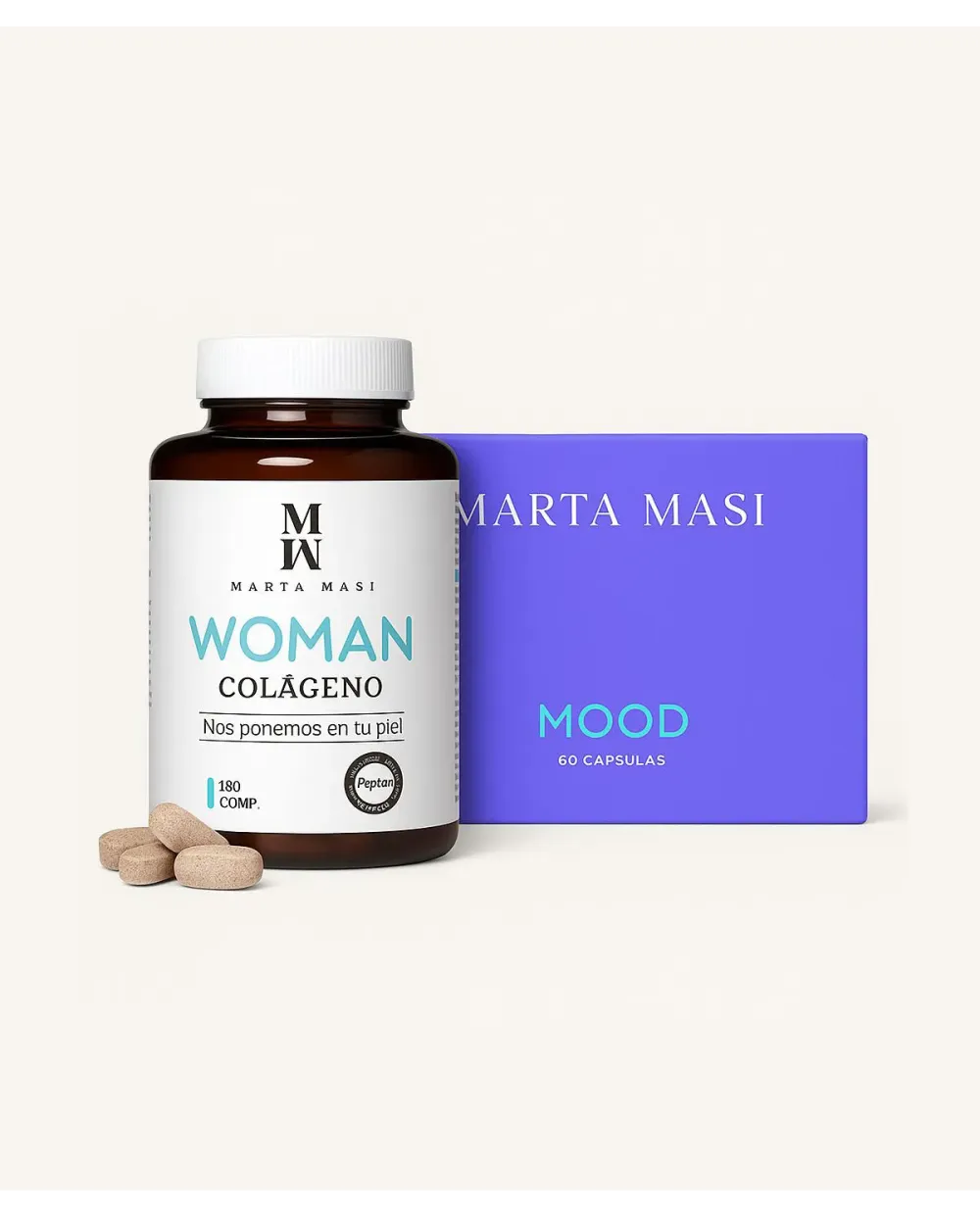 Marta Masi Mood 60 cápsulas + Woman Colágeno 180 Comprimidos
