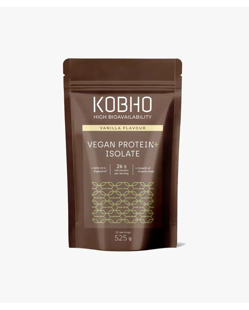 Kobho Proteína Vegana Aislada Sabor Vainilla 525 g
