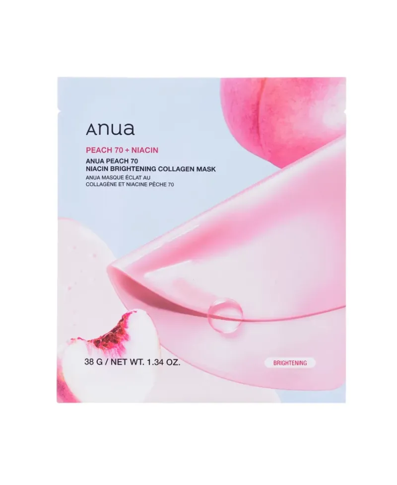 Anua  Peach 70 Niacin Brightening Collagen Mask 38G