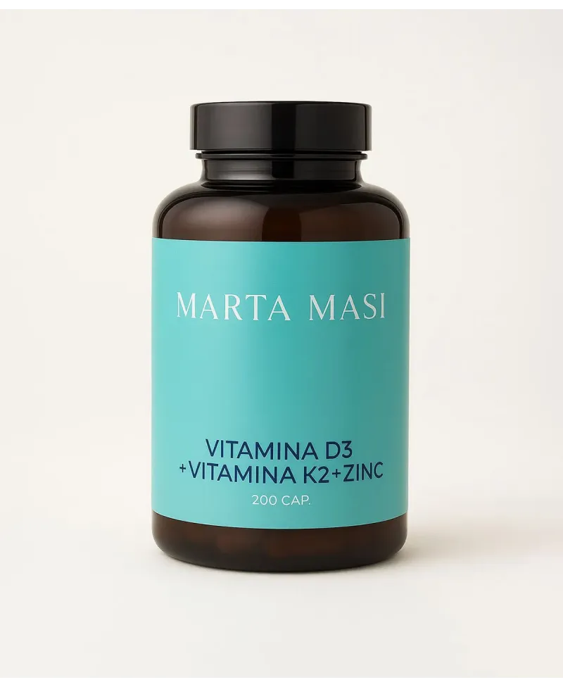 Marta Masi Max Vitamina D3 + Vitamina K2 + Zinc 200 cápsulas
