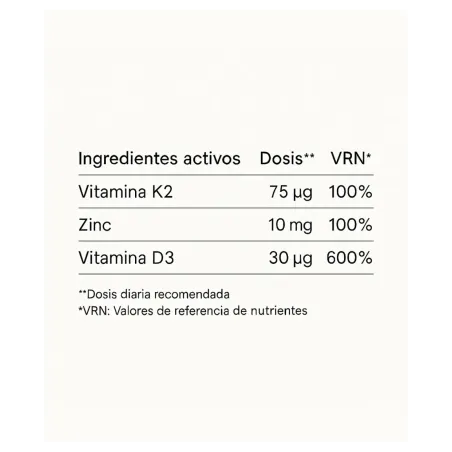 Marta Masi Vitamina D3 + K2 + Zinc (200 Cápsulas) | Huesos, Inmunidad y Vitalidad