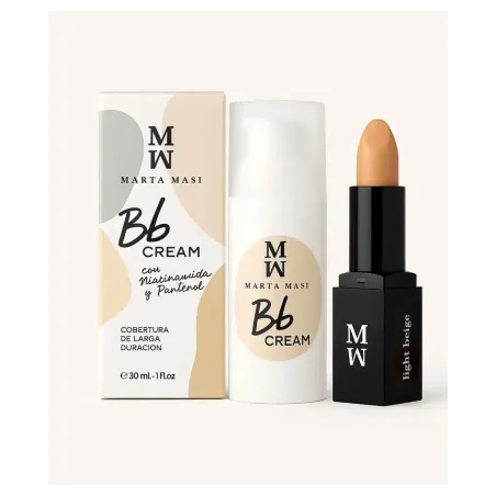 Marta Masi BBcream Crema Hidratante con Color (30ml) + Marta Masi corrector Hidratante Light Beige