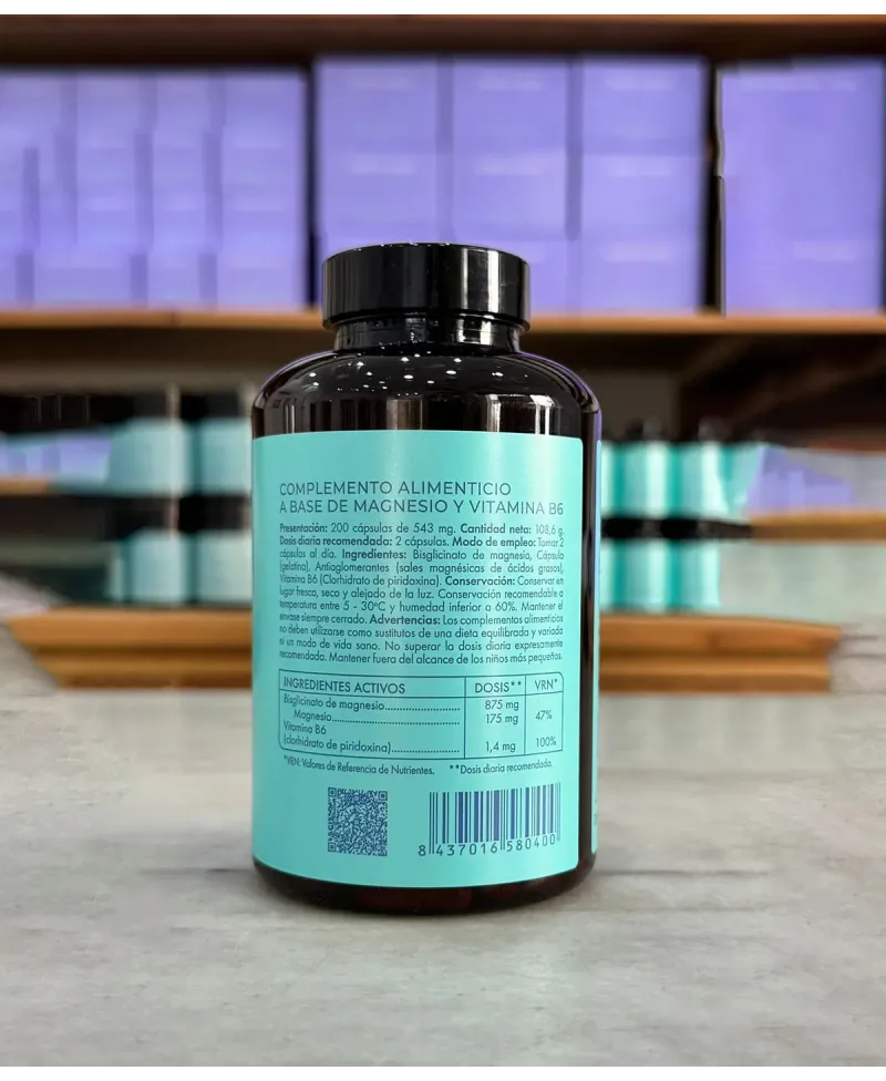 Marta Masi MAX Bisglicinato de Magnesio y Vitamina B6