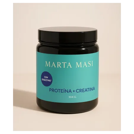 Marta Masi Proteína & Creatina 300gr con DigeZyme® | Suplemento para Masa Muscular y Rendimiento