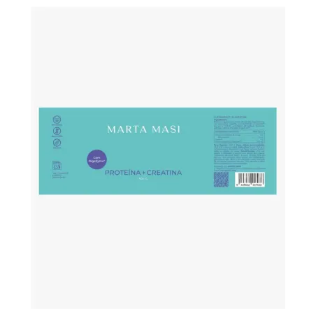Marta Masi Proteína & Creatina 300gr con DigeZyme® | Suplemento para Masa Muscular y Rendimiento