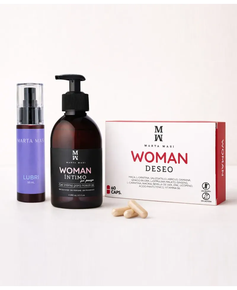 Marta Masi Woman Lubri 50 ml + Marta Masi Woman Deseo 60 Cápsulas + Marta Masi Woman Intimo 250 ml