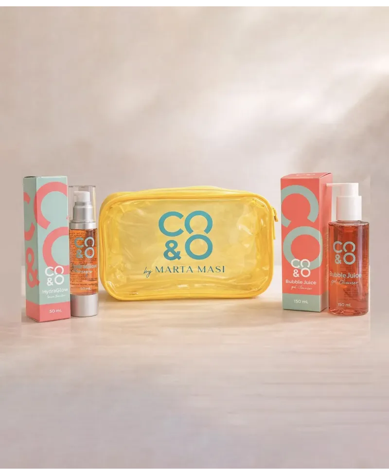 Pack Rutina Piel Mixta y Grasa C&CO | Limpiador + Hidratante Efecto Hielo + Bolsa de Playa de Regalo